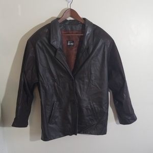 Comint  vintage leather  blazer